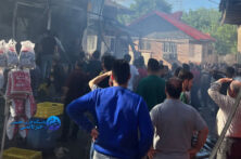 آتش سوزی یک باب مغازه و یک منزل مسکونی در فومن