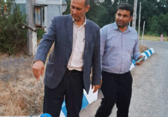 بازدید سرپرست بخشداری رضوانشهر از روستای پونل
