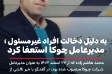 مدیرعامل شرکت چوب و کاغذ چوکا استعفا کرد
