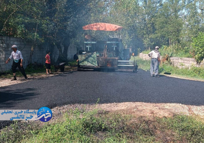 آغاز پروژه آسفالت خیابان رضوان و کوچه های متصل در روستای چماچار در شهرستان ماسال